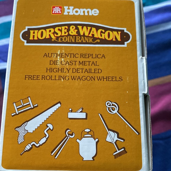 1991 Rare Ertl Home Hardware 10th Limited Edition Horse & Wagon Coin Bank - Picture 7 of 9